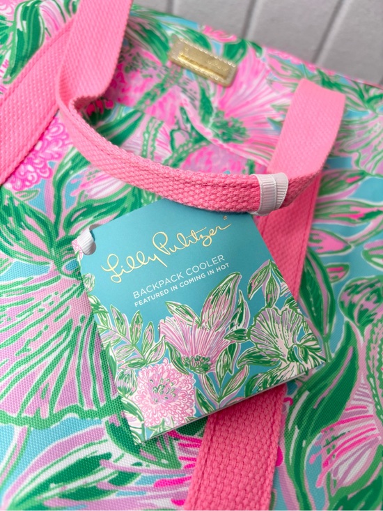 Lilly Pulitzer Cooler Backpack / Crossbody
Pink & Green Floral Backpack Tote NEW main image 5